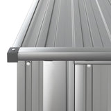 Garden Shed Grey 180,5x97x209,5 cm Galvanised Steel 150904