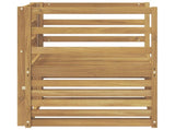 Outdoor Sofa Solid Acacia Wood White 3439076