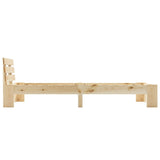 Bed Frame without Mattress Solid Pine Wood 90x200 cm 283160