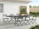 Garden Dining Set 7 pcs Anthracite 212 x 90 x 76 cm 3429146