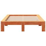 Bed Frame without Mattress Wax Brown 120x200 cm Solid Wood Pine 3308743