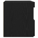 Bedside Cabinet Black Oak 50 x 40 x 45 cm Engineered Wood 862184