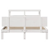 Bed Frame with Headboard without Mattress White 140x190 cm 3306079