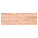 Bathroom Countertop Light Brown 180x60xcm Treated Solid Wood 3156167