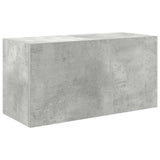 Bathroom Wall Cabinet Concrete Grey 60x25x30 cm Engineered Wood 860061