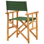 ZNTS Director's Chair Solid Acacia Wood Green 45953