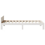 Bed Frame without Mattress White 80x200 cm Solid Wood Pine 859227