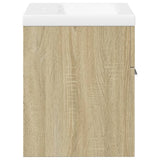 Bathroom Sink Cabinet with Built-in Basin Sonoma Oak 3324983