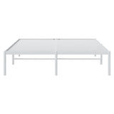 Metal Bed Frame without Mattress White 150x200cm 350915