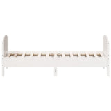 Bed Frame without Mattress White 90x200 cm Solid Wood Pine 842567