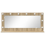 Vanity Mirror Rectangular Sonoma Oak 100 x 45 x 18 cm 868327