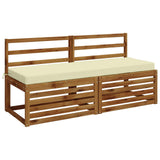 2-Piece Bench Cushions SOEST 2 pcs 100% Polyester Cream 950333