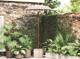 Balinese Parasol Cream 95 x 95 x 260 cm Cotton and solid wood 3356909