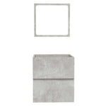 Bathroom Cabinet with Mirror Concrete Grey Engineered Wood 804867