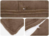 Cushion Cover 12 pcs HOUTEN Light Brown 50 x 50 cm 919368