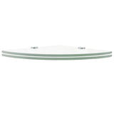 Corner Shelves 2 pcs with Chrome Supports Glass Clear 35x35 cm 3051593