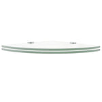 Corner Shelves 2 pcs with Chrome Supports Glass Clear 35x35 cm 3051593