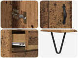Highboard Old Wood 69.5 x 34 x 90 cm Engineered Wood 3402694