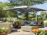3 x 3 Cantilever Roma Parasol, Square Garden Umbrella with Cross Base, Crank Handle, Tilt, 360&deg T3398P318800