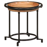 2 Piece Side Table Set Solid Wood Acacia 4013514