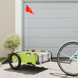 Bike Trailer Green Oxford Fabric and Iron 94172