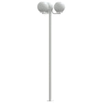 Outdoor Floor Lamps 2 pcs Silver 215 cm Stainless Steel 4006390