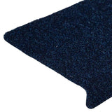 Stair Mats Self-adhesive 15 pcs 65x21x4 cm Navy Rectangular Edge 326191