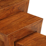 Nesting Table Set 3 Pieces Solid Acacia Wood 50x35x50 cm Brown 246101