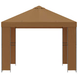 Gazebo 3 x 3 m Beige Polyester and Steel 190 gsm 900349