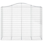 Arched Gabion Basket 200x50x160/180 cm Galvanised Iron 153398