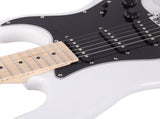 GST Stylish Electric Guitar Kit with Black Pickguard White 87751298