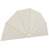 Collapsible Terrace Side Awning Cream 160 cm 44577