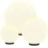LED Bowl Lamp Set 3 Pieces Spherical 20/30/40 cm PMMA 50659