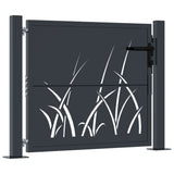 Garden Gate Anthracite 105x105 cm Steel Grass Design 153167