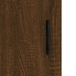 Wall Mounted Cabinets 2 pcs Brown Oak Engineered Wood 3197960