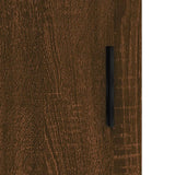 Wall Mounted Cabinets 2 pcs Brown Oak Engineered Wood 3197960