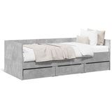 Daybed Concrete grey Engineered wood Small Single 3280835