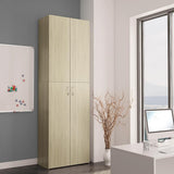 Office Cabinet Sonoma oak Engineered wood 190 cm height 800300