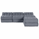Modular Sofa 4 pcs Grey Fabric 3315094
