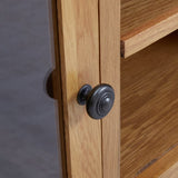 TV Cabinet 110x35x44 cm Solid Oak Wood 327435