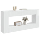 Console Table High Gloss White 155 x 29 x 74 cm Engineered Wood 899890