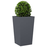 ZNTS Garden Planters Anthracite 2 pcs 45x45x75 cm Steel 851099