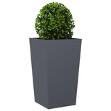 Garden Planters Anthracite 2 pcs 45x45x75 cm Steel 851099
