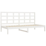 ZNTS Day Bed without Mattress White 90x200 cm Solid Wood Pine 3107906