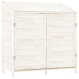 152183 Garden Shed White 102x52x112 cm Solid Wood Fir