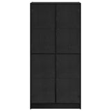 Highboard Black Oak 68 x 37 x 142 cm Engineered Wood 3402631