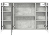 Bathroom Mirror Cabinet Concrete Grey 83.5 x 15.5 x 70 cm 889266