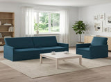 Sofa Set 2 pcs Blue Velvet 3433225