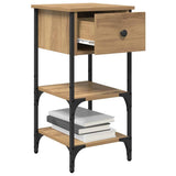 Bedside Cabinet 2 pcs Brown 33.5 x 36 x 70 cm Engineered Wood 871239