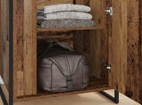 Warderobe with Door Old Wood 50 x 50 x 200 cm Engineered Wood 3403020